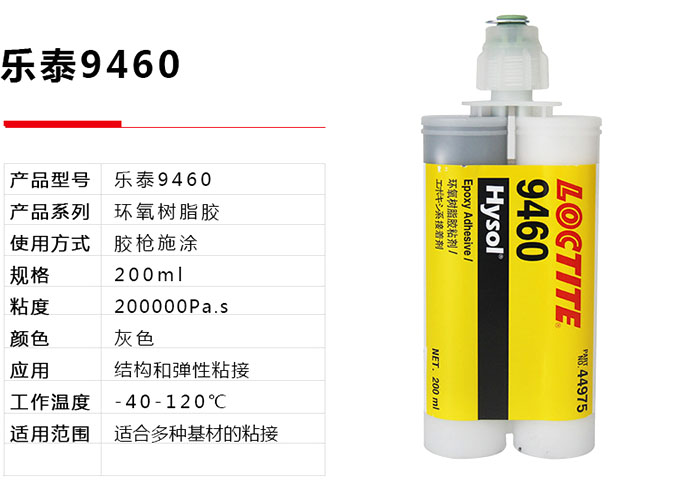 乐泰9460环氧胶特性参数